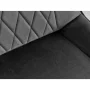 Simsbury Velvet Modern Upholstered Quilt Stitched Tapered Metal Leg Luxury Dining Chairs - Image 5