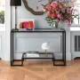 Athena Glass Top Console Table - Image 3