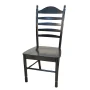Whitman Antique Black Wood Dining Chair - Image 1