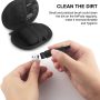 AirPods Case, KMMIN AirPods Case Cover for Apple AirPods 1&2 Wireless Charging Case 7 in 1 Front LED Visible Premium Silicone Case Skin with Airpods Accessories Keychain Storage Box - Image 1