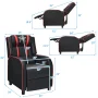Topbuy PU Leather Gaming Recliner Chair Single Massage Lounge Sofa W/ Lumbar Cushion Red - Image 4