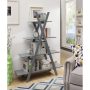 Oxford A Frame Bookshelf, Gray - Image 3