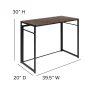 Flash Furniture 39.5-in Brown Modern/Contemporary Computer desk - Image 6