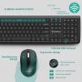 Wireless Keyboard Mouse Combo, SBARDA Silent Keyboard and Mouse Wireless Use USB Receiver Stored Beside Battery Slot in Computer Mouse,13 Multimedia Keys for Computers/Desktop/Laptop, Black - Image 5