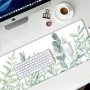 Desk Pad Protector,Mouse Pad with Non-Slip Rubber Base,Textured & Waterproof Mousepad with Stitched Edges,Large Desk mats for Computers,Laptop,Gaming,Office & Home,31.5 x 11.8 in,Grass - Image 6