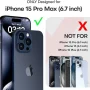 Entronix Magnetic Heavy Duty Back Cover for Apple iPhone 15 Pro Max, Purple - Image 2