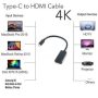 USB-C Type C To 4K HDMI Converter Adapter Cable For Chromebook Laptop Game #266 - Image 2