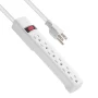 Hyper Tough 6-Outlet Indoor Power Strip with 2.5 ft Extension Cord, ETL Certified, White - Image 3