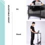 SalonMore Height Adjustable Side Table Protable Laptop Table Rolling Computer Desk Study Stand Black - Image 4