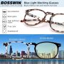 Blue Light Blocking Glasses for Women/Men - 4-Pack Computer Reading/Gaming/TV/Phone Glasses, Anti-Glare - Image 5