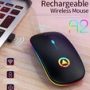 2.4GHz Wireless Optical Mouse USB Rechargeable RGB Cordless Mice For PC Laptop - Image 3