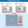 LapGear - Home Office Pro Lap Desk (Fits up to 15.6" Laptop) - Blush Pink - Image 4