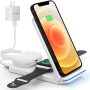 Portable 3 in 1 Wireless Charging Station, Almsbo Foldable15W Fast Wireless Charger for Apple Iwatch 6/SE/5/4/3/2/1,AirPods 3/2, iPhone 11/12 Series/XS MAX/XR/XS/X/8/8 Plus - Image 6