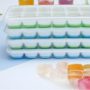 Ice Cube Tray, 4 Pack Silicone Ice Tray, 14 Ice Cube Molds with Lids, Stackable - Image 5