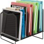 Simple Trending Mesh Desktop File Sorter Organizer, 5-Section Bookshelf for Desk Home Office, Black - Image 2