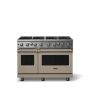 Viking - 48 in. Wide 8 Burner Pro 5 Series 6.1 Cu. Ft. Freestanding LP Gas Convection Range - Nantucket w. Brushed Brass - Nantucket - Image 1