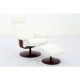 Comfort Chair Collection Roma White Polyurethane Recliner - Image 2