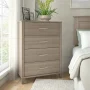 Bush Furniture Somerset Modern Bedroom Chest of 4 Drawers in Ash Gray - Image 1