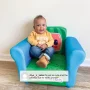 CoComelon Upholstered Chair by Delta Children, Blue/Green - Image 5