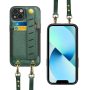 Wallet Case for iPhone 13 13 Pro 13 Pro Max, Njjex PU Leather Crossbag Lager Capacity [Shoulder Straps] [Card Slots] Flip Folio Wallet Case Cover -Green - Image 4