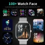 VIPLIVE Smart Watch, 1.7'' Full Touch Answer/Make Call Android Smartwatch for Women & Men Compatible with Android & iOS (Gray) - Image 5