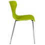 Plastic Stackable Side Chair in Green - Image 2