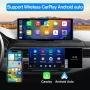 Awesafe 10.25 Inch IPS Touch Screen Wireless Carplay Android Auto Bluetooth Unit Portable Car Radio Stereo with 1080p Backup Camera DVR GPS Navigator AirPlay AUX/FM Googel Siri - Image 4