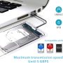 2.5" SATA USB 3.0 Clear Hard Drive Disk HDD SSD Enclosure External Laptop Case - Image 5