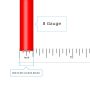 BNTECHGO 8 Gauge Silicone Wire Red 10 ft Ultra Flexible 8 AWG Stranded Tinned Copper Wire - Image 2