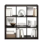 Furinno CUBICLE Open Back Decorative Cube Storage Organizer in 9-Cube Dark Oak - Image 4