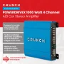 Crunch PowerDriveX 1000 Watt 4 Channel Exclusive Blue A/B Car Stereo Amplifier - Image 2