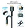 8K HDMI 2.1 Cable, 10FT (2 Pack) 48Gbps High Speed Durable Nylon Braided HDMI 2.1 Cord, 8K@60Hz 4K@120Hz Dynamic HDR eARC HDCP 2.2&2.3 with 24K Gold-Plated Connector for TV, Monitor, PC (10FT 2 Pack) - Image 6