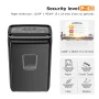 Bonsaii 10-Sheet Cross Cut Paper Shredder with 5.4-Gallon Wastebasket, C279-A - Image 5