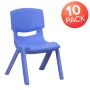 Flash Furniture Kids Plastic Stacking Chair (10 Pack), Green - Image 6