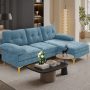 INGALIK convertible Sectional Sofa Couch, Convertible L Shaped Couch - Image 3