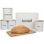 Good Cooking Bamboo Food Storage Bread Box 5 Piece Set with Bamboo Cutting Board - Image 6