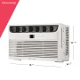 Frigidaire - 250 Sq. Ft. 6,000 BTU Window-Mounted Air Conditioner - White - Image 4