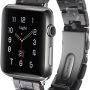 Light Apple Watch Band - Fashion Resin iWatch Band Bracelet Compatible with Stainless Steel Buckle for Apple Watch Series 6 Series SE Series 5 Series 4 Series 3 Series 2 1 (Shining Black, 38mm/40mm) - Image 1