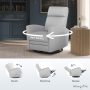 Dream On Me Chatham Nursery Glider Recliner and Rocking Chair in Gray, 360° Swivel Motion, Smooth Rocking Motions, FSC and Greenguard Gold Certified - Image 5