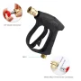 1/4" High Pressure Washer Gun 4000 PSI Car Wash Foam Spray Short Wand w/ Nozzle - Image 5