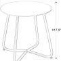 Grand patio E-Coated Steel Side Table, Weather- Resistant Outdoor 18” Round End Table Accent Table for Bistro Balcony Apartment, Peacock Blue - Image 4