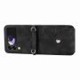 ELEHOLD for Samsung Galaxy Z Flip3 5G Shoulder Crossbody Wallet Case with Card Slots, Floral Embossed PU Leather Wallet Flip Protective Kickstand Wrist Strap Cover, black - Image 4