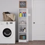 Prepac Elite 16" Storage Cabinet, White Storage Cabinet, Bathroom Cabinet, Pantry Cabinet with 2 Adjustable Shelves, 16" D x 16" W x 65" H, WEB-1664 - Image 3