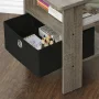 Furinno 2 Petite End Table Bedroom Night Stand - Set of Two, Gray/Black - Image 5