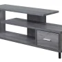 Convenience Concepts Seal II 1 Drawer 65 inch TV Stand with Shelves, Cappuccino - Image 3