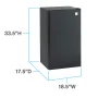 Avanti - 3.3 cu. ft. Compact Refrigerator, Mini-Fridge - Black - Image 3