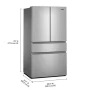 Whirlpool - 30 Cu. Ft. French Door Refrigerator with Flexible Temperature Drawer - Fingerprint-Resistant Stainless Finish - Image 4
