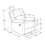 Relax-a-Lounger Reynolds Faux Suede Manual Recliner, Espresso Brown - Image 2