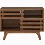 Modway Render Modern Style Particleboard Wood Display Stand in Walnut - Image 4