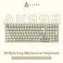 Ajazz AK992 Wired Mechanical Keyboard 98-Key Full Layout Hot-Swap USB Gaming keyboard Multimedia Key Knob for Desktop PC Laptop - Image 1